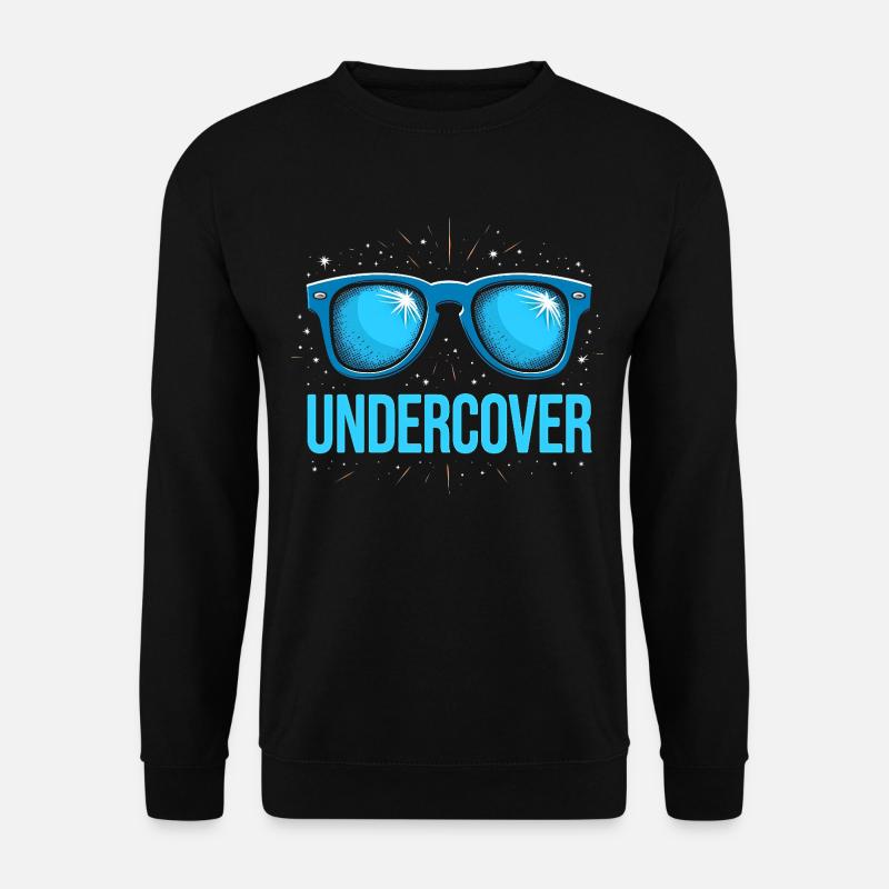 Undercover Costume - Sunglasses Fun - Unisex Sweatshirt - black