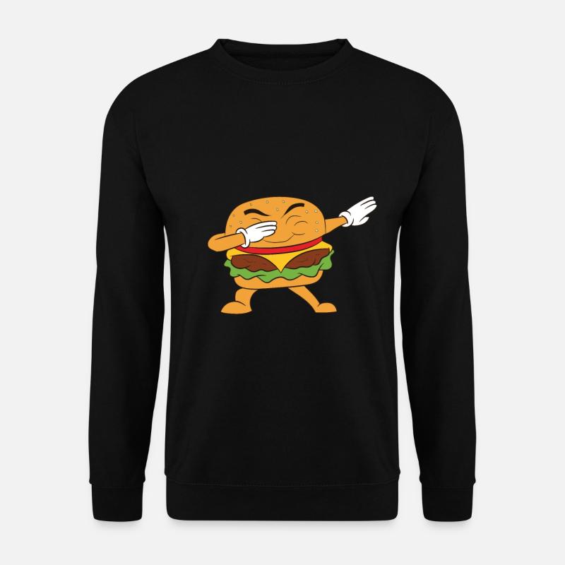 Dabbing burger - Unisex Sweatshirt - black
