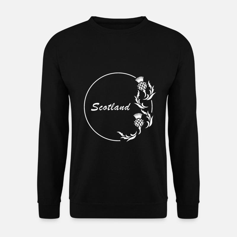 Schottland Distel Nationalblume Kreis Scotland - Unisex Pullover - Schwarz