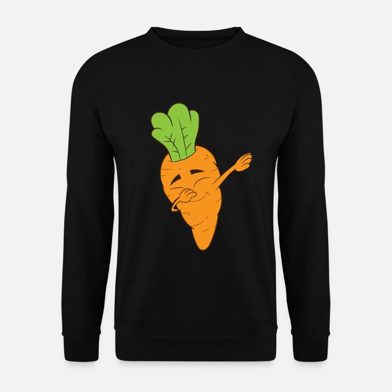 Dabbing Karotte, Möhre, Wurzel, Gemüse, Vegetarisc - Unisex Pullover - Schwarz