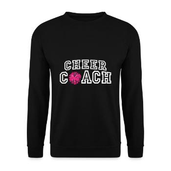 Cheerleading - Cheer Coach - Unisex Pullover - Schwarz - Vorne - Alina (178cm) & Michal (187cm)