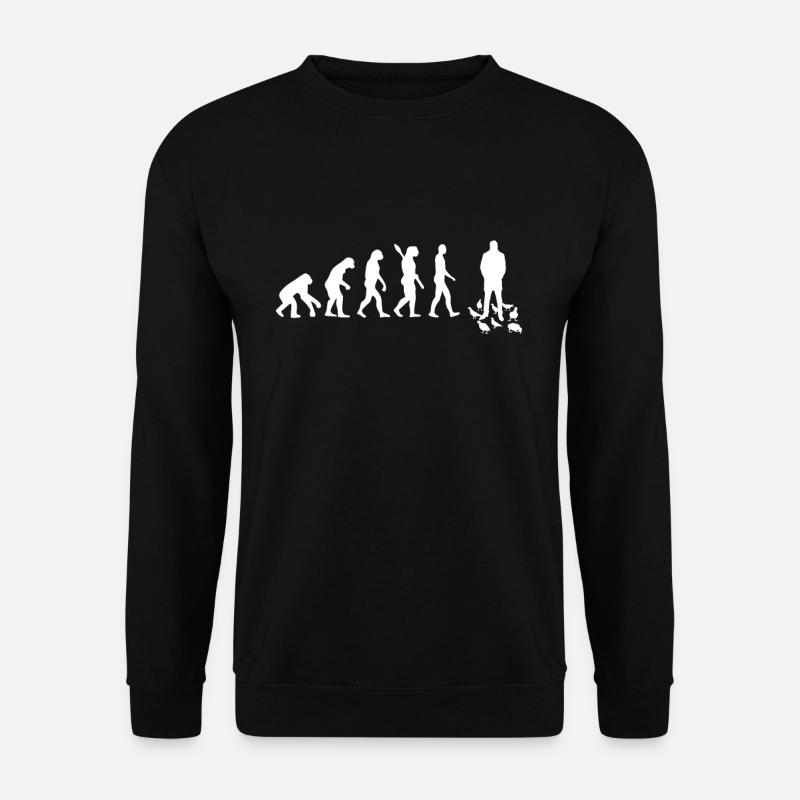 Colombe - Evolution de l'homme / Darwin - Sweat-shirt Unisexe - noir