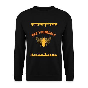 Bee Yourself Beekeeper Beekeeper Honey Bee - Unisex Sweatshirt - black - Front - Alina (178cm) & Michal (187cm)