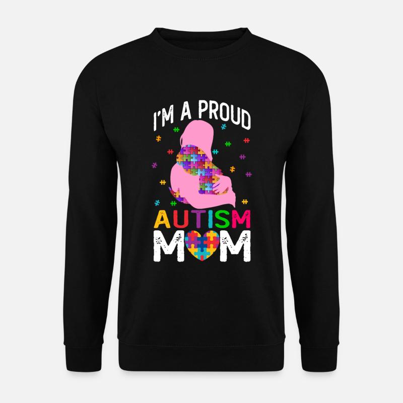 Stolze Autismus Mama - Autismus Awareness - Unisex Pullover - Schwarz