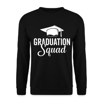 Graduation Squad College Friends School Grad 2022 - Unisex Sweatshirt - black - Front - Alina (178cm) & Michal (187cm)