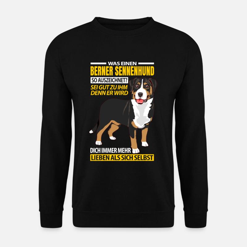 Berner Sennenhund Geschenkideen - Unisex Pullover - Schwarz