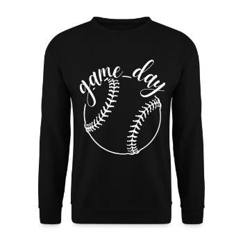 GAME DAY - Unisex Sweatshirt - black - Front - Alina (178cm) & Michal (187cm)