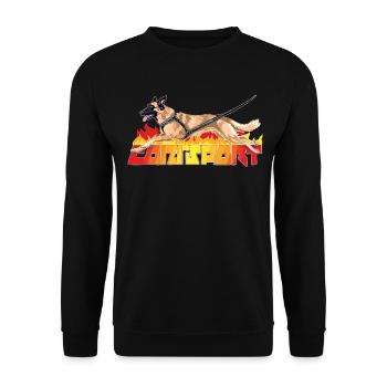 canisport malinois - Sweat-shirt Unisexe - noir - Devant - Alina (178cm) & Michal (187cm)