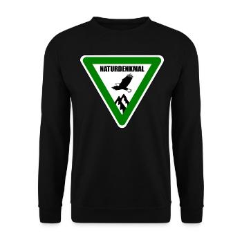 Naturdenkmal, Schild, Natur, Urgestein, Natur - Unisex Pullover - Schwarz - Vorne - Alina (178cm) & Michal (187cm)