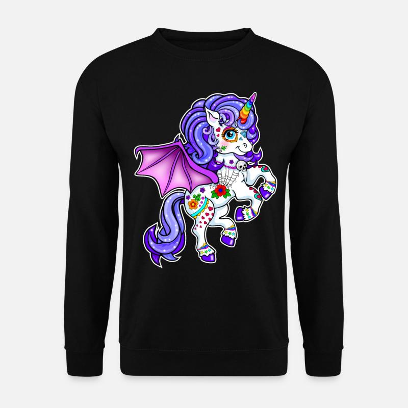 Einhorn Halloween 2022 - Unisex Pullover - Schwarz
