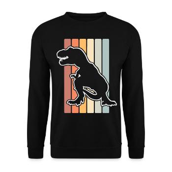 T Rex - Unisex Sweatshirt - black - Front - Alina (178cm) & Michal (187cm)