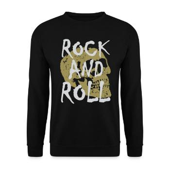 Rock And Roll - Unisex Pullover - Schwarz - Vorne - Alina (178cm) & Michal (187cm)