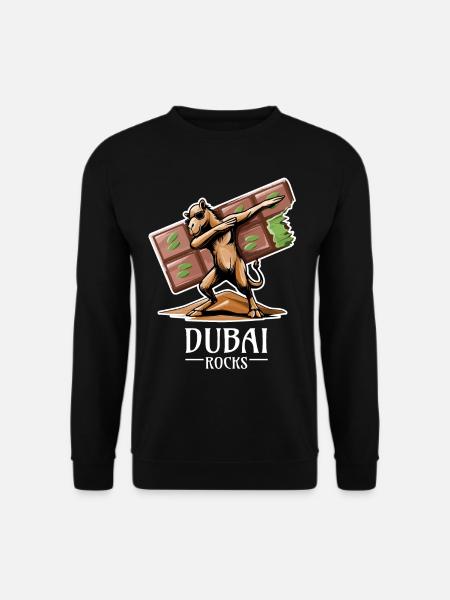Dubai Rocks - Cooles Dabbing Dromedar Design - Unisex Pullover - Schwarz
