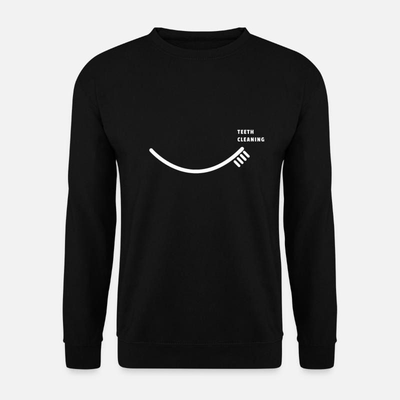 Zahnbürste Zähne Putzen Kind Sohn Geschenk - Unisex Pullover - Schwarz