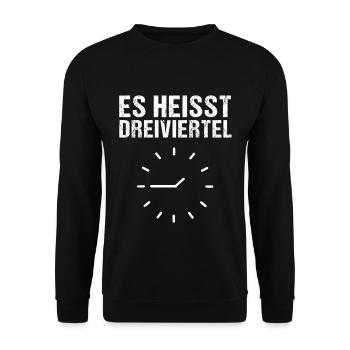 Spruch für Ossi - Unisex Pullover - Schwarz - Vorne - Alina (178cm) & Michal (187cm)