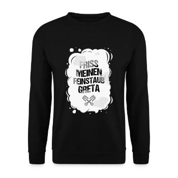 Anti Greta - Unisex Pullover - Schwarz - Vorne - Alina (178cm) & Michal (187cm)