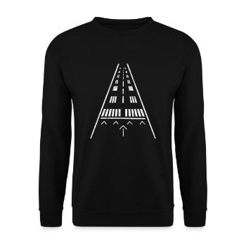 Cadeau pilote - Sweat-shirt Unisexe - noir - Devant - Alina (178cm) & Michal (187cm)