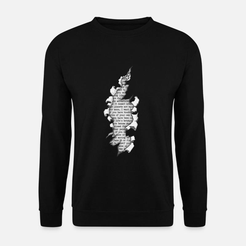 Geschenk für Buch Nerd Mundbedeckung - Unisex Pullover - Schwarz