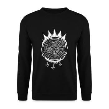 Forester Gift Forester - Unisex Sweatshirt - black - Front - Alina (178cm) & Michal (187cm)