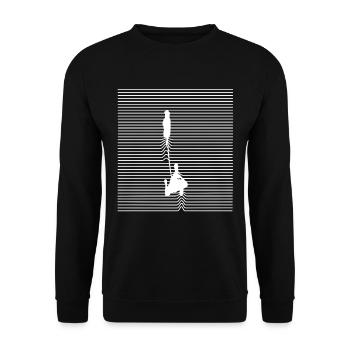 Canicrosser Canicross chien sport train chien sport - Sweat-shirt Unisexe - noir - Devant - Alina (178cm) & Michal (187cm)