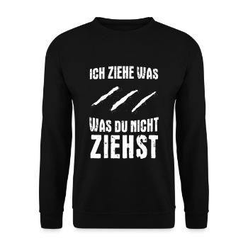 Techno Koksnase Kokser Kokain - Unisex Pullover - Schwarz - Vorne - Alina (178cm) & Michal (187cm)