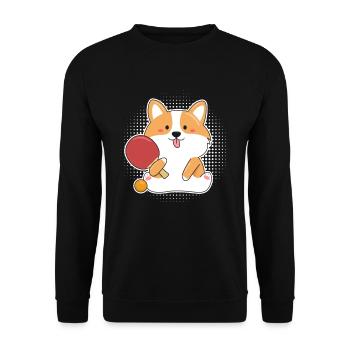 Tischtennis - Unisex Pullover - Schwarz - Vorne - Alina (178cm) & Michal (187cm)