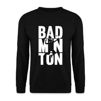 Badminton - Unisex Pullover - Schwarz - Vorne - Alina (178cm) & Michal (187cm)