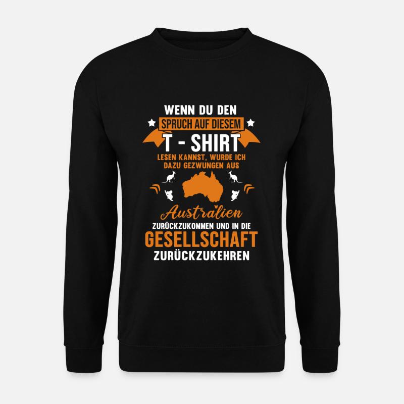 Australien - Unisex Pullover - Schwarz