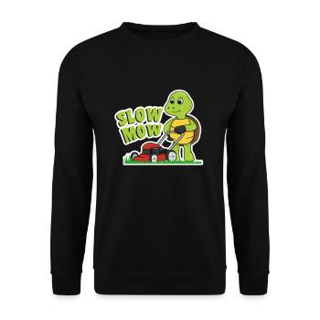 Coupez la pelouse - Sweat-shirt Unisexe - noir - Devant - Alina (178cm) & Michal (187cm)
