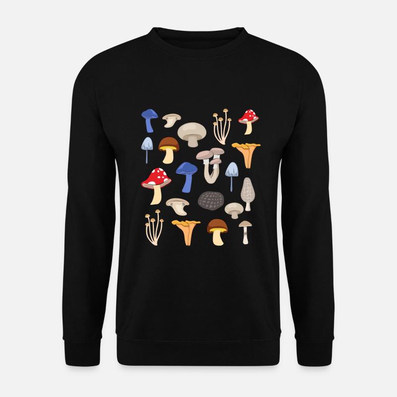 Conception d'espèces de champignons pour un cueilleur de champignons - Sweat-shirt Unisexe - noir