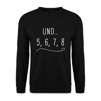 Tanztrainer Design für deinen Tanz-Lehrer - Unisex Pullover - Schwarz - Vorne - Alina (178cm) & Michal (187cm)