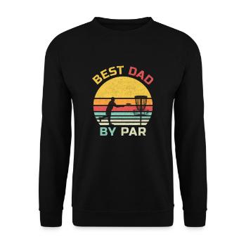 Conception de papa de disque de golf pour un père de disque de golf - Sweat-shirt Unisexe - noir - Devant - Alina (178cm) & Michal (187cm)