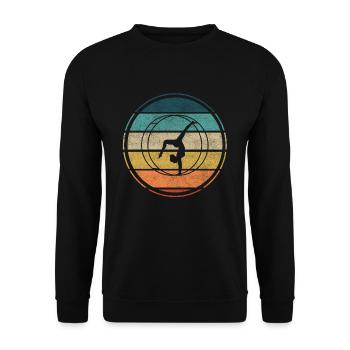 Conception de roues de gymnastique pour un expert en roues de gymnastique - Sweat-shirt Unisexe - noir - Devant - Alina (178cm) & Michal (187cm)