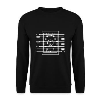 Conception de baby-foot pour un fan de Krökel - Sweat-shirt Unisexe - noir - Devant - Alina (178cm) & Michal (187cm)