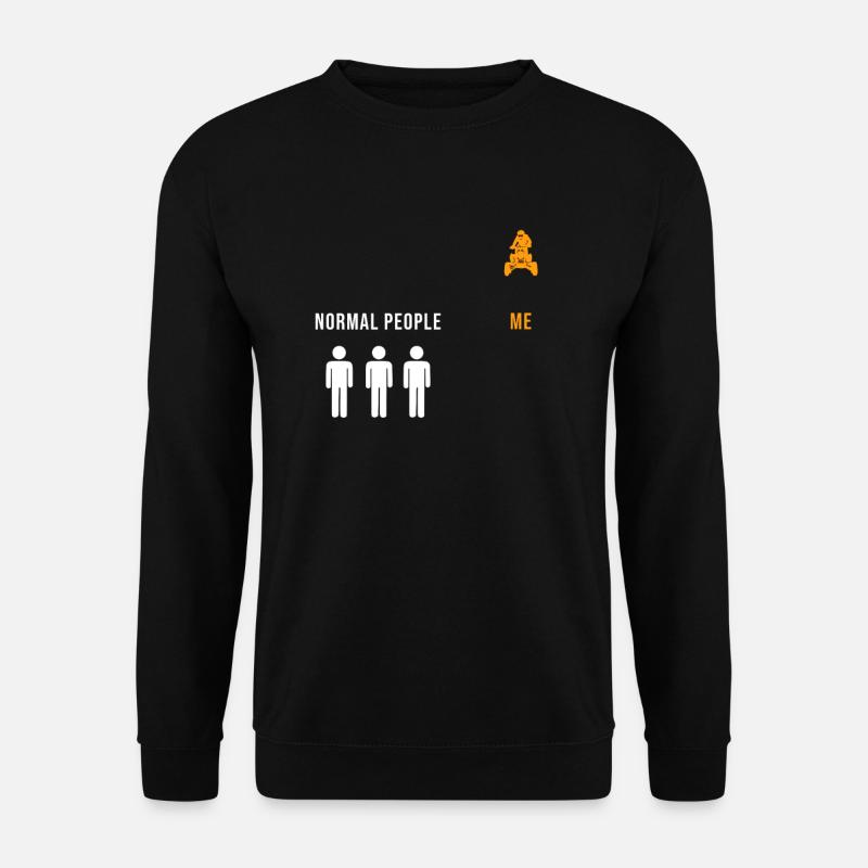Motocross Quad Design für einen Quad-Fahrer - Unisex Pullover - Schwarz