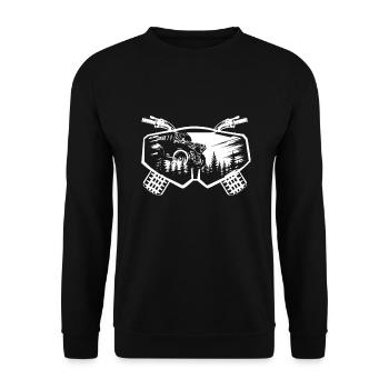 ATV design for a quad rider - Unisex Sweatshirt - black - Front - Alina (178cm) & Michal (187cm)