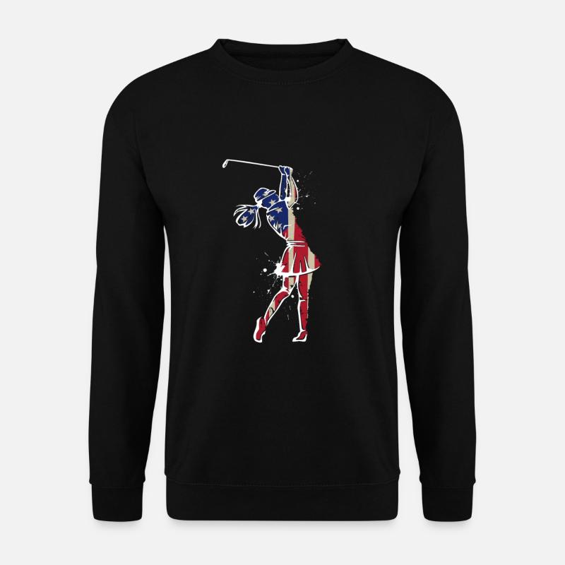 Golf Design für eine Golferin - Unisex Pullover - Schwarz