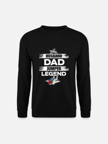 Skydiving saying for your skydiver - Unisex Sweatshirt - black
