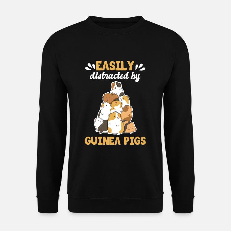 Guinea pig design for a guinea pig - Unisex Sweatshirt - black