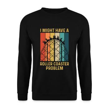 Amusement park design for an amusement park expert - Unisex Sweatshirt - black - Front - Alina (178cm) & Michal (187cm)