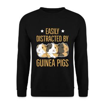 Guinea pig design for a guinea pig - Unisex Sweatshirt - black - Front - Alina (178cm) & Michal (187cm)