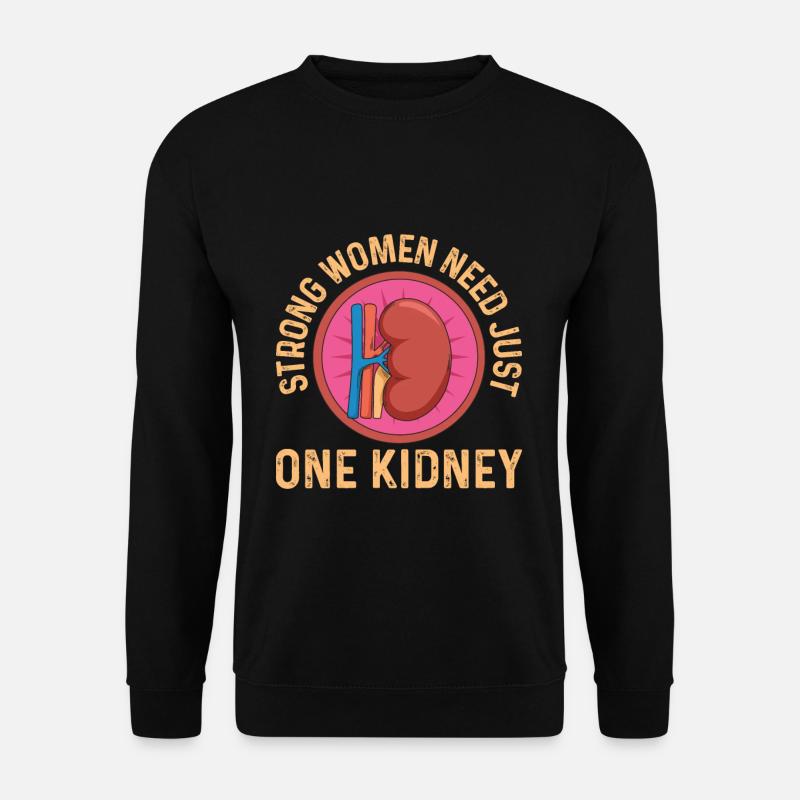 Nierenzitat für Ihre Nierenspender-Ehefrau - Unisex Pullover - Schwarz