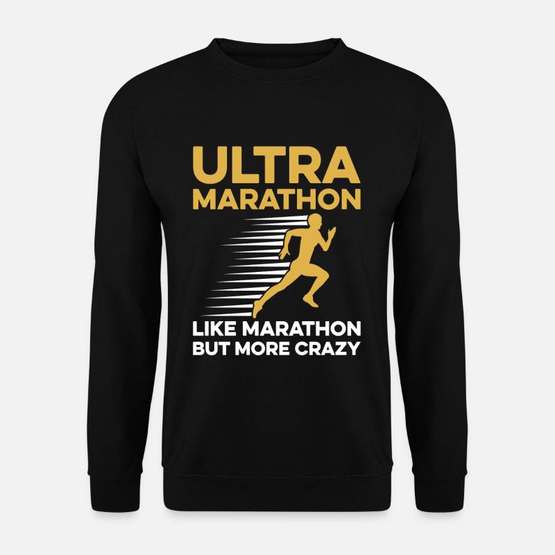 Ultramarathon-Design für einen Ultraläufer - Unisex Pullover - Schwarz