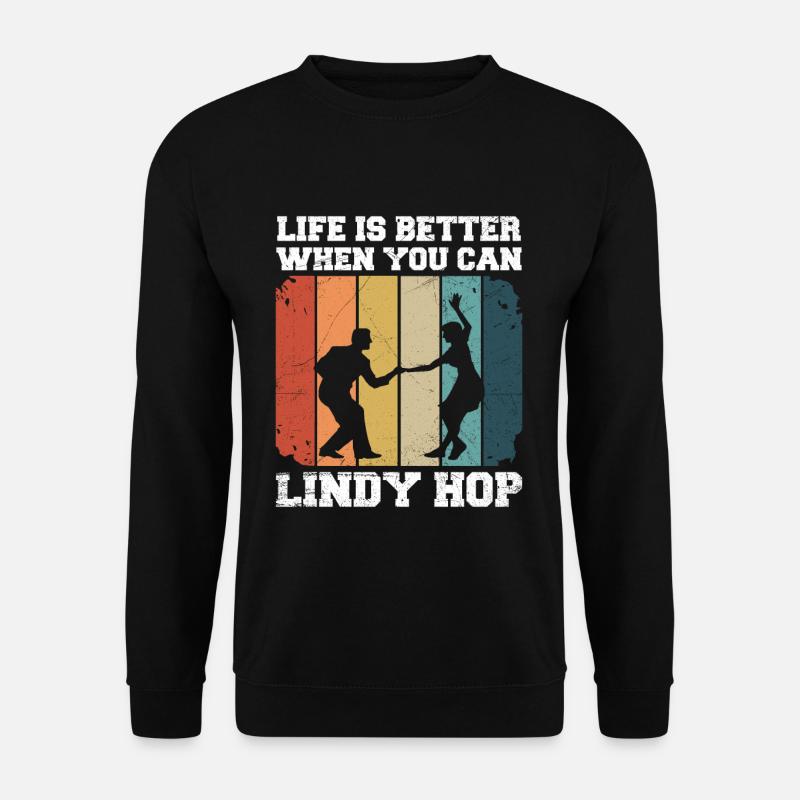 Swing Dance Lindy Hop Angebot für einen Lindy Hop - Unisex Pullover - Schwarz