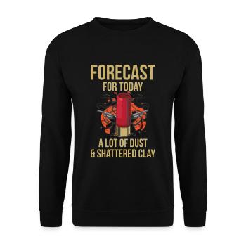 Tontaubenschießen Design für einen -Schützen - Unisex Pullover - Schwarz - Vorne - Alina (178cm) & Michal (187cm)