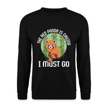 Red Panda-Angebot für einen Red Panda-Experten - Unisex Pullover - Schwarz - Vorne - Alina (178cm) & Michal (187cm)