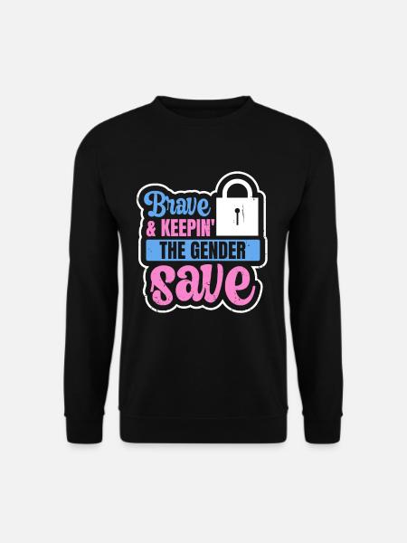 Gender Reveal Design für eine Gender-Hüterin - Unisex Pullover - Schwarz