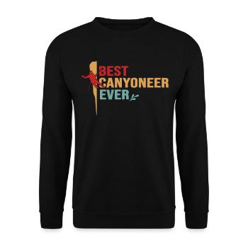 canyoning canyoning canyon canyoneer - Sweat-shirt Unisexe - noir - Devant - Alina (178cm) & Michal (187cm)