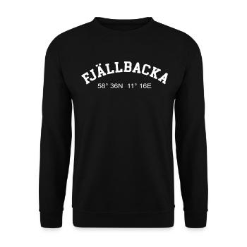 Fjällbacka Suède Coordonnées GPS Carte Randonnée - Sweat-shirt Unisexe - noir - Devant - Alina (178cm) & Michal (187cm)