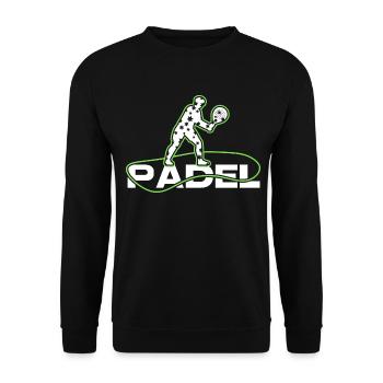 Padel Padel Tennis Padel Joueur de Tennis Padel Star - Sweat-shirt Unisexe - noir - Devant - Alina (178cm) & Michal (187cm)